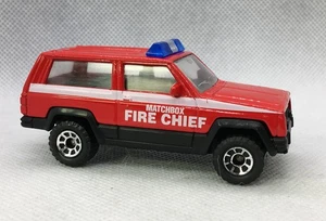 JEEP  CHEROKEE    FIRE CHIEF  -  Matchbox - Picture 1 of 8