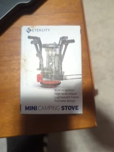 ETEKCITY Outdoors - Mini Camping Stove Portable Lightweight & Built In Ignition - Picture 1 of 2