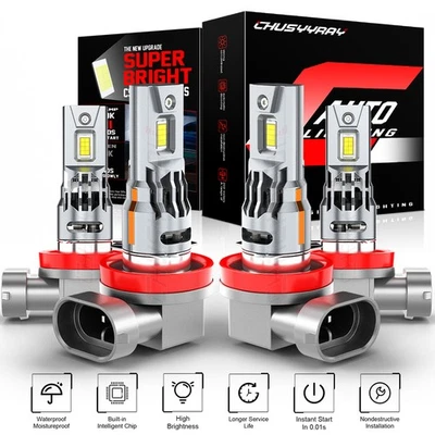 Faros LED de haz bajo alto para Nissan KICKS 2019-2024 H9+H11 blancos 6000 k Foto 1 de 4