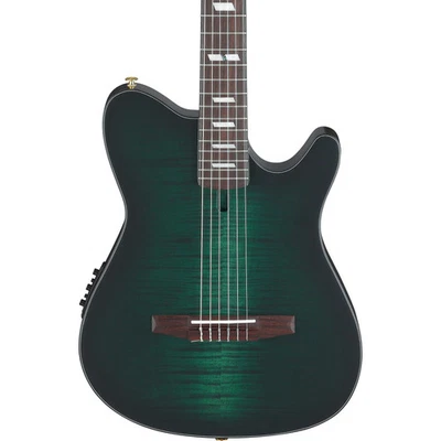 Guitarra Eléctrica Acústica Ibanez FRH20FMN - Ráfaga Esmeralda Oscura Foto 1 de 4