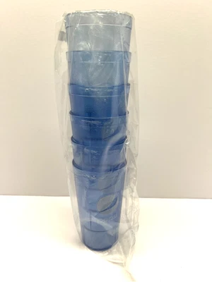 New (6) Pepsi Cola Restaurant Light Blue Plastic Tumblers Cups 16oz - Image 1 of 3