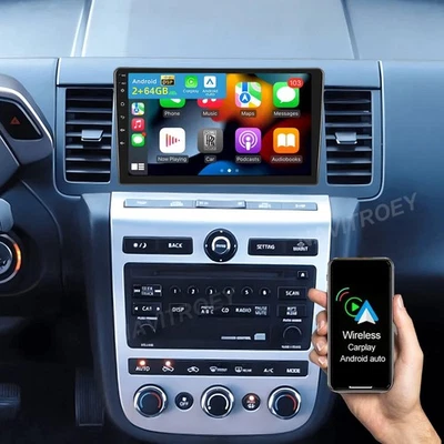 Radio estéreo GPS 2+64 GB para Nissan Murano 2004-2008 Android 15 Apple Carplay Foto 1 de 4
