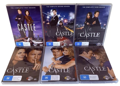Castle Temporada 1-6 DVD Série 1,2,3,4,5,6 Crime Comedy Show Região 4 - Imagem 1 de 4