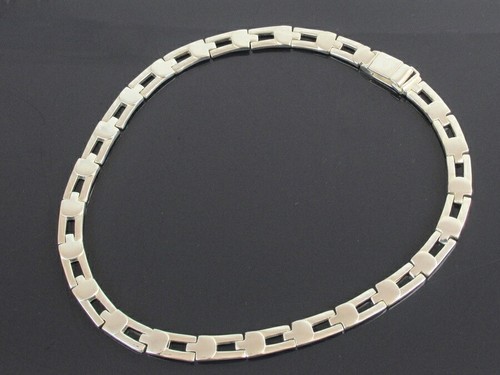 Y0716 Gucci Collana Girocollo Catena Argento Sterling 925 43 cm