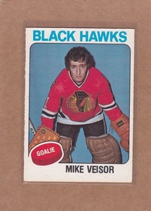 1975-76 O PEE CHEE HOCKEY MIKE VEISOR ROOKIE #385 BLACK HAWKS EX/EX+ *A38132 - Bild 1 von 1