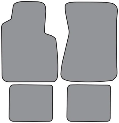 For 1958-1963 Ford Thunderbird Floor Mat 4pc (FM70F FM18R) 01 Black Loop - Imagem 1 de 4
