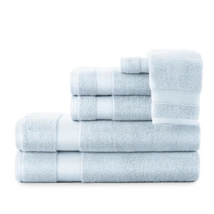 Diamond 6 Piece Towel Set - Luxurious 100% Long-Staple Turkish Cotton - Soft,... - Bild 1 von 9