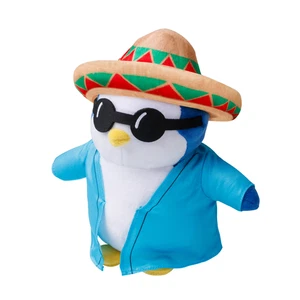 Pudgy Penguins Plush Buddies (Series 2) with Blue Jacket & Mexican Sombrero - Picture 1 of 4