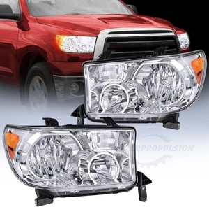 Headlights Fit For 2007-2013 Toyota Tundra 2008-2017 Sequoia Left+Right Pair - Picture 1 of 12