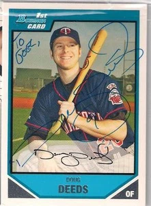 Minnesota Twins DOUG DEEDS autographed 2007 Bowman - Picture 1 of 1