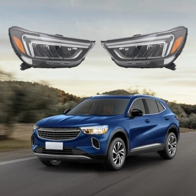 For 2017-2022 Buick Encore Full LED Headlight Assembly Headlamps Left+Right Pair Foto 1 de 4