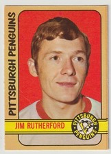 1972-73 OPC Jim Rutherford Rookie Card #15 Pittsburgh Penguins