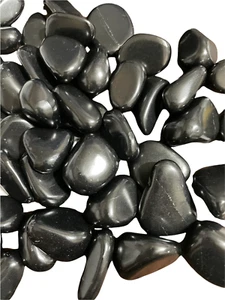 One Shungite Tumbled Stone XXL 35-45mm Reiki Healing Crystals Repels Negative - Picture 1 of 6