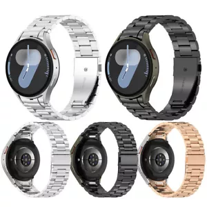 Druckknopf Metall Uhrenarmband Dreikugel Stahlband für Samsung Galaxy Watch 7 - Bild 1 von 24