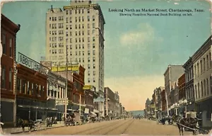 Postal antigua de Chattanooga Market Street Buggy Tennessee c1910 - Imagen 1 de 8
