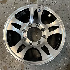 Hi-Spec Aluminum Spoke 16" Series 08 Silver /Black Trailer 8 Lug Wheel No CAP - Bild 1 von 2