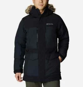 Columbia V1311 Herren Schwarz Kapuze Marquam Peak Fusion Thermo Parka Gr. L - Bild 1 von 11