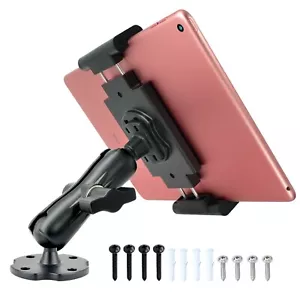 Aluminum Heavy Duty Drill Base Truck Semi Wall Mount For Apple Samsung Tablet - Picture 1 of 24