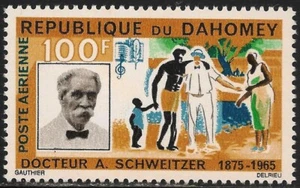 Dahomey #C31 (AP13) EN MUY BUEN ESTADO MNH - 1966 100 fr Dr. Albert Schweitzer y pacientes - Imagen 1 de 1