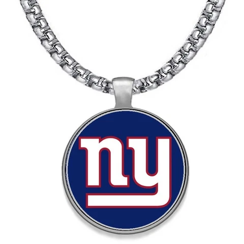 LARGE New York NY Giants NECKLACE STAINLESS STEEL CHAIN FOOTBALL FREE SHIP' D30 Cover