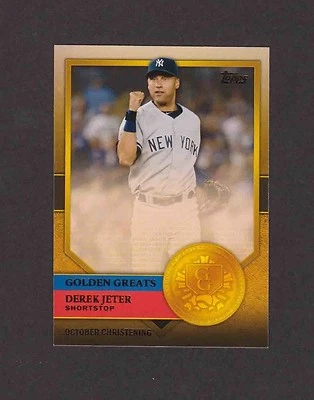 2012 Topps Golden Greats #GG28 DEREK JETER Yankees NRMT - Image 1 of 2