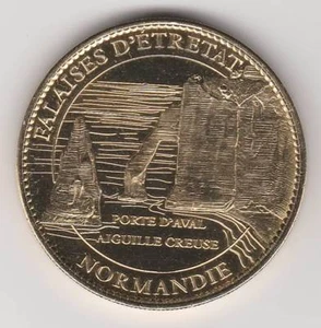 2009 COIN JETON MEDAILLE SOUVENIR A-B -- 76 790 N°1 FALAISES D'ETRETAT NORMANDIE - Picture 1 of 2