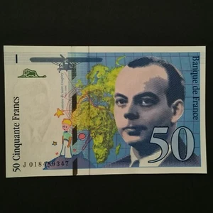BANKNOTE 50 FRANCS SAINT EXUPERY 1994 FRANKREICH / J 018489347 / REF 18/04/2025 2/4 - Bild 1 von 2