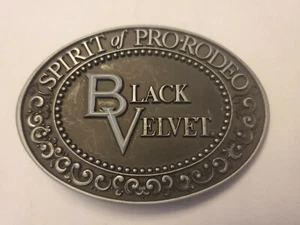 Black Velvet Canadian Whiskey Canada Rodeo Western Drinker Gift Belt Buckle - Picture 1 of 8