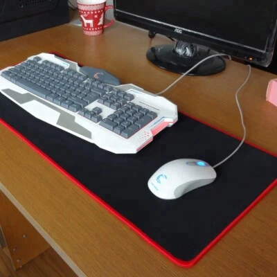 Keyboard Mouse Pad Mat For Computer Laptop Anti-slip 60 x 30cm Extra Large Size - Image 1 of 4