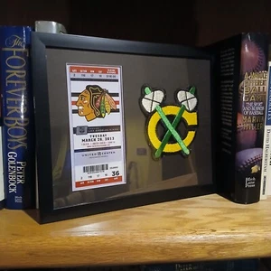 2012-13 Chicago Blackhawks Framed Ticket & Patch | Stanley Cup Champions  - Picture 1 of 7