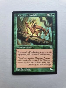 Heartwood Treefolk, MTG Tempest (1997) Uncommon Green Creature NM - Picture 1 of 2