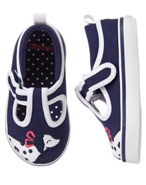 NWT Gymboree Best in Show Dalmation Sneakers Shoes Toddler girls Size 4,5 - Image 1 of 1