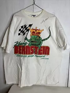 VTG 1998 Kenny Bernstein Bud King Budweiser NHRA Drag Racing T Shirt 2XL Signed - Picture 1 of 12