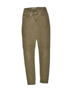 JACK WILLS Womens The Fernham Super Skinny Jeans W27 L30 Khaki Cotton AI28 - Picture 1 of 4