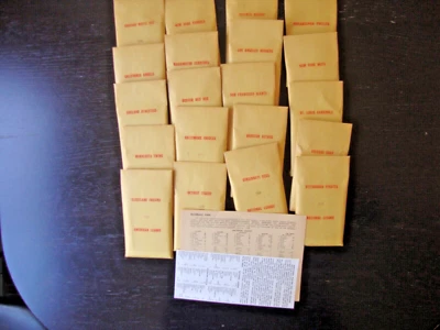 SUPER CLEAN!  APBA BASEBALL ORIGINAL & COMPLETE 1968 SEASON PLAYER CARDS + XBs - Image 1 of 4