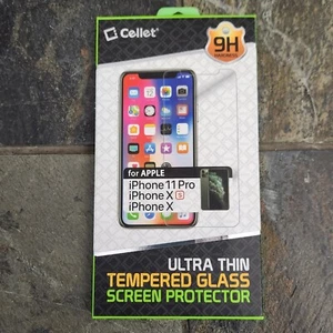 Cellet Ultra Thin Tempered Glass Screen Protector for Apple iPhone 11 Pro/Xs/X - Picture 1 of 2
