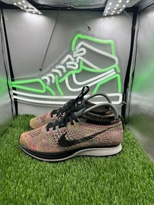 Nike Mens Flyknit Racer 526628-004 Multicolor Running Shoes Sneakers Size 6.5 - Picture 1 of 9
