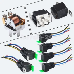 6 Pack 30A Fuse Relay Switch Harness Set 12V DC 5-Pin SPST Automotive Relays - Picture 1 of 22
