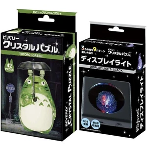 Puzzle y luz de exhibición Studio Ghibli My Neighbor Tototo de cristal 3D Japón - Imagen 1 de 8