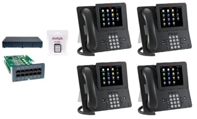 Avaya IP Office 500 V2 IP 500 9.0 4 Lines 4 NEW 9670G IP Phone System Essential - Image 1 of 4