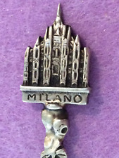Milan Cathedral Duomo di Milano Italy Silver 800 (Sterling = 925) Souvenir Spoon
