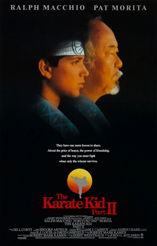 The Karate Kid II movie poster - 11" x 17" inches - Ralph Macchio, Pat Morita