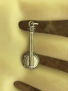 Nachlassfund, Sterling Banjo Charm/Anhänger - Bild 1 von 12
