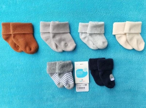 Erstlingssöckchen 6x Erstlingssocken Set Topomini 62-68 Babydream Frottee 0-6M - Bild 1 von 6
