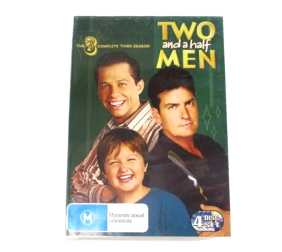 Two and A Half Men Season Three DVDs PG PAL R4 Warner Bros 2006 Tested - Image 1 of 4