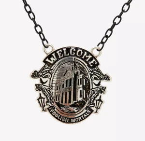 Disney The Haunted Mansion Willkommen dumme Sterbliche Anhänger Halskette Disneyland - Bild 1 von 3