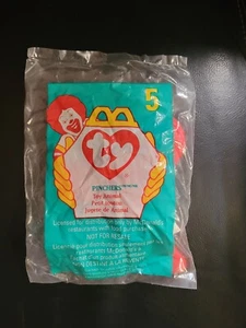 TY TEENIE BEANIE BABY #5 PINCHERS THE LOBSTER MCDONALDS HAPPY MEAL TOY 1998 NEW - Picture 1 of 2