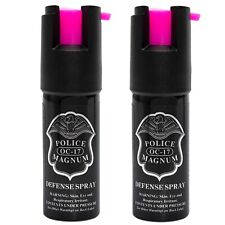 2 Pack Police Magnum pepper spray 1/2oz Hp Safety Lock Personal Defense Security