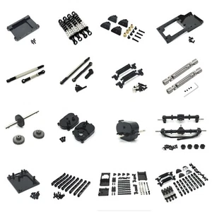 For Rc 1/12 MN168 4WD Off-Road Crawler car Aluminum Metal DIY Upgrade Part Black - Picture 1 of 49