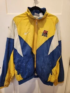 Vintage UCLA Bruins Reebok Windbreaker Mens Jacket Size Large Blue White Yellow - Picture 1 of 5